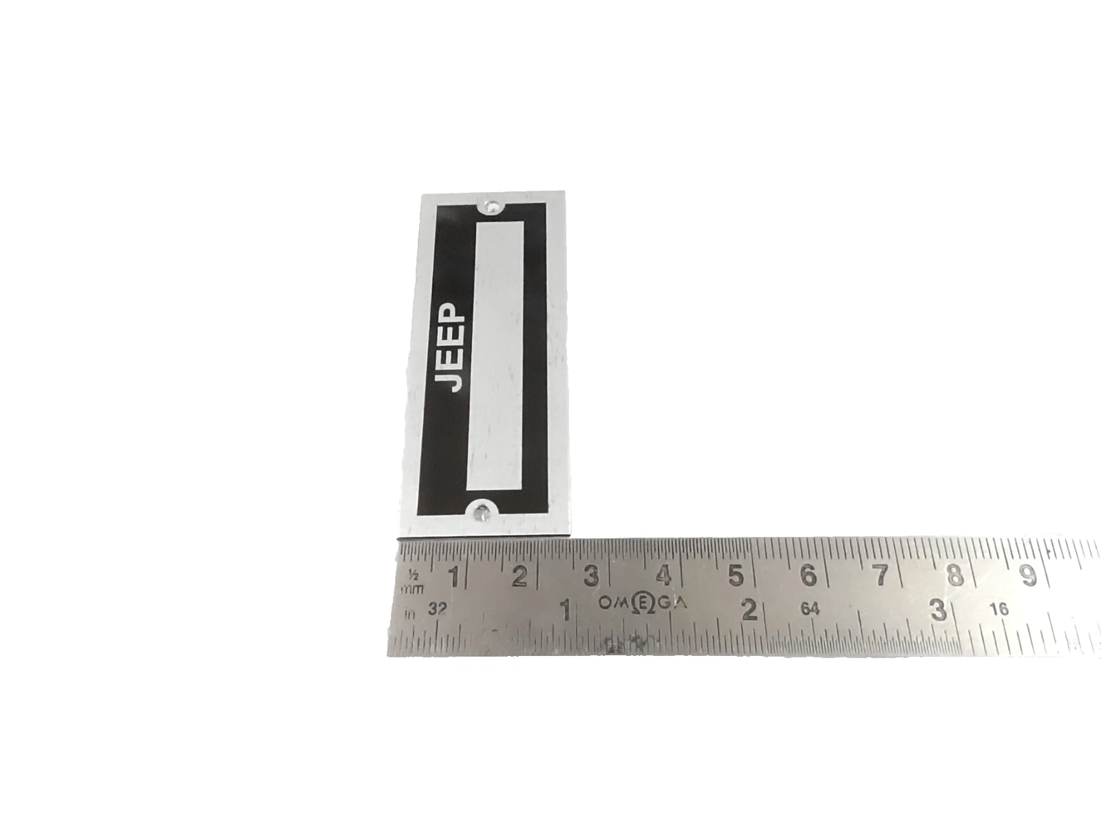 DATA PLATE BLACK FOR VINTAGE CLASSIC JEEP #V463-8