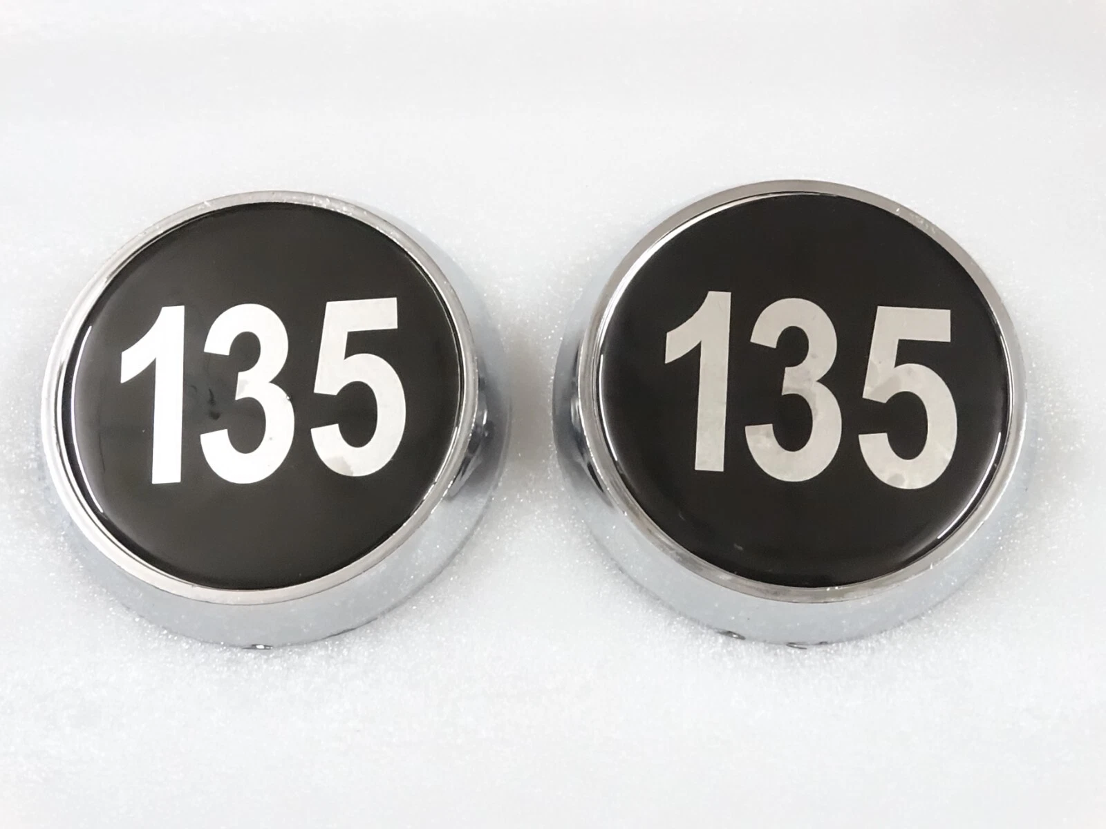 2x Side Bonnet Hood Badge Medallion Emblem Plastic For Massey Ferguson Tractor