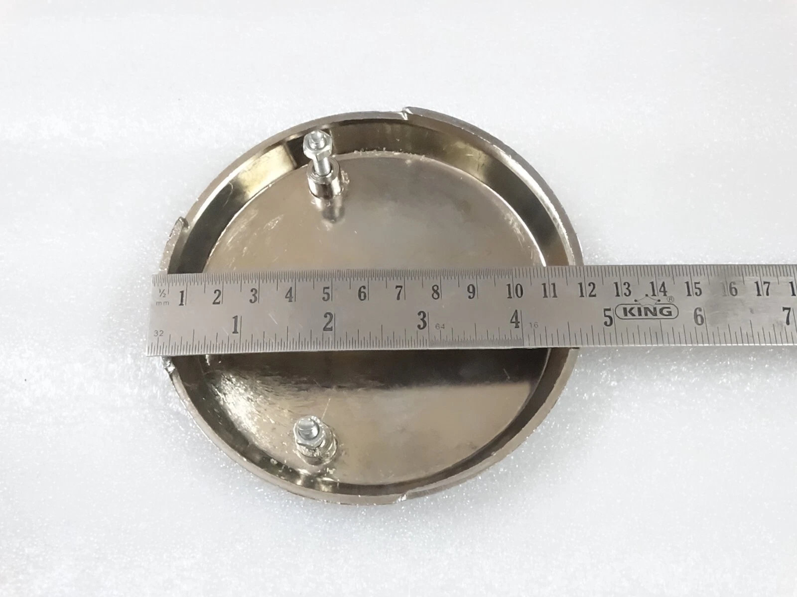 Pair Of Plastic Bonnet Badge Medallion For Massey Ferguson 135 Tractor #13-27