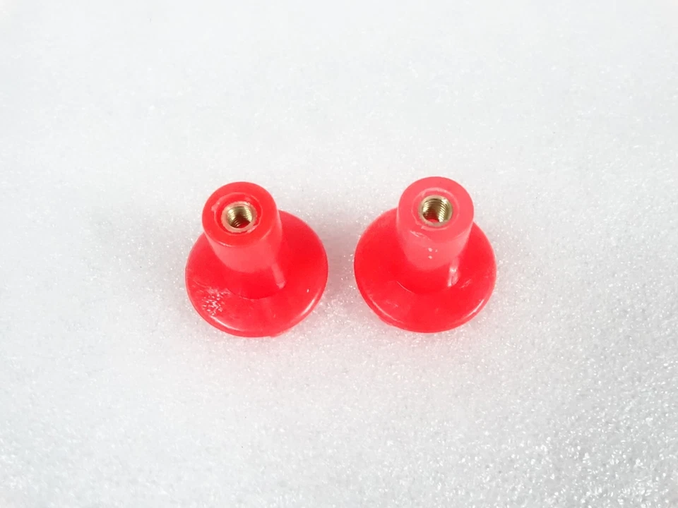 2 x Massey Ferguson Tractor 35X 135 65 Stop Control Knob (Red) #15C15