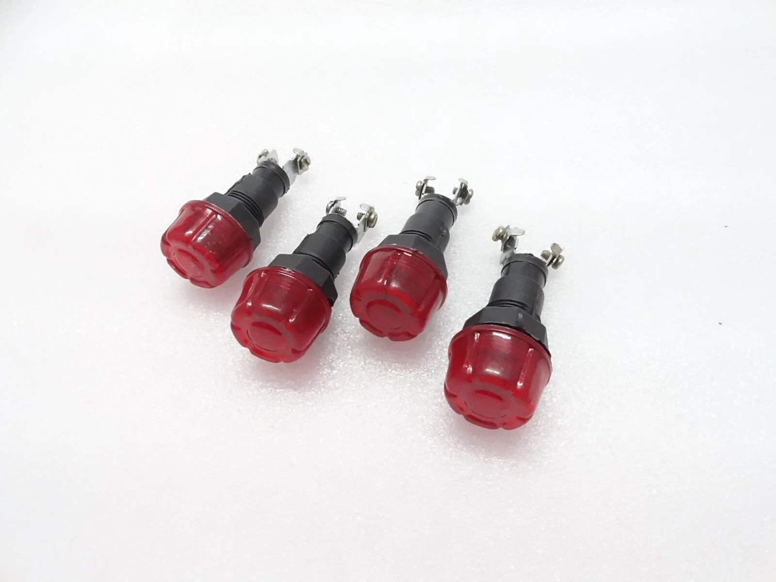 4x RED DASH CHARGING WARNING LIGHT LAMP 12V (Without Bulb) FITS Massey Ferguson