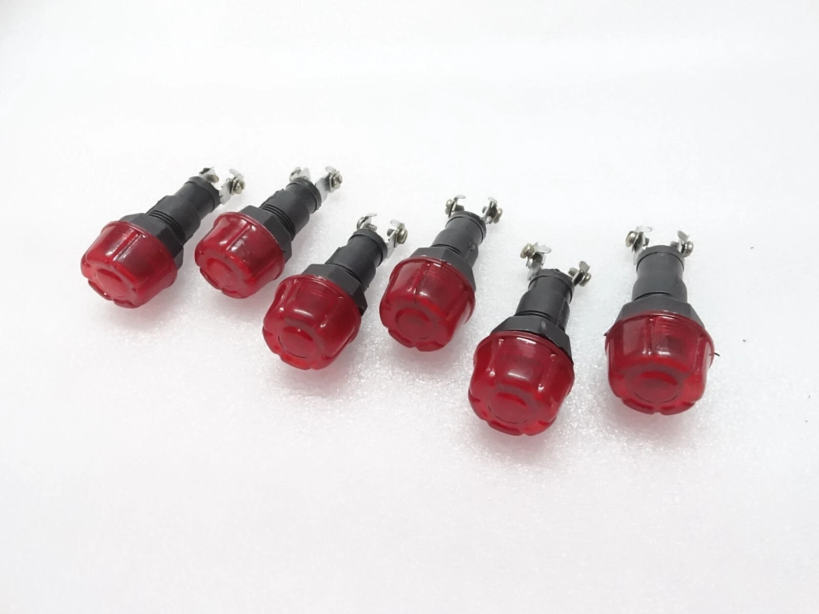 6x RED DASH CHARGING WARNING LIGHT LAMP 12V (Without Bulb) FITS Massey Ferguson