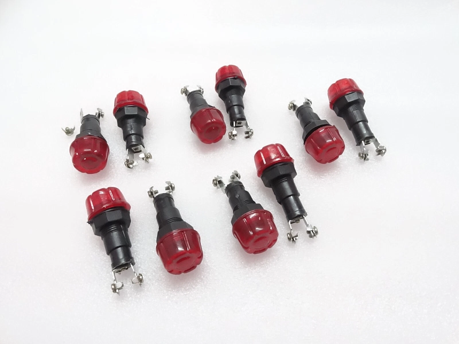 10x RED DASH CHARGING WARNING LIGHT LAMP 12V (Without Bulb) FITS Massey Ferguson