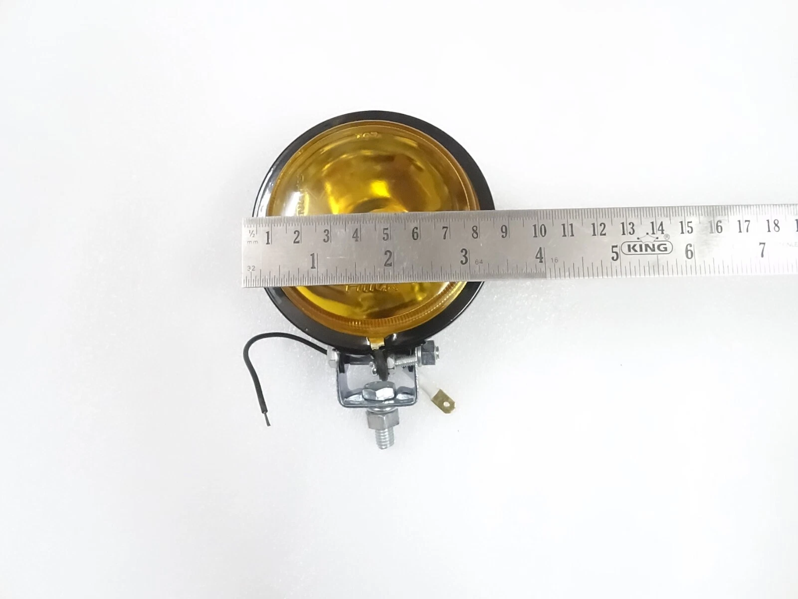 2x 3.5" Spot Light Yellow Lens & Halogen Bulb For Jeep Car Bike Scooter #17-41