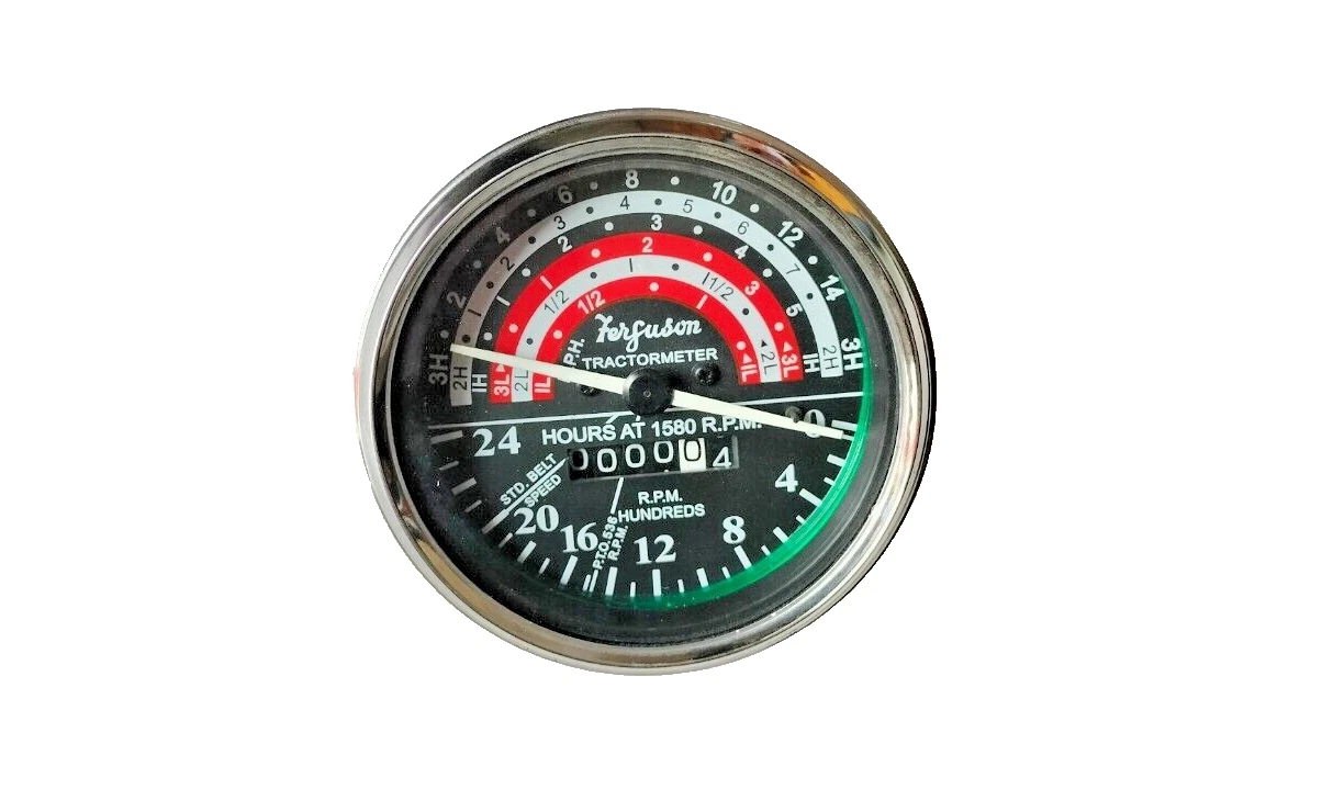 Tachometer With Cable Fits Massey Ferguson MF35, MF50, MF65, MF135,MF150 Tractor